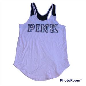 PINK Victoria’s Secret Sequins Tank Top Size XS
